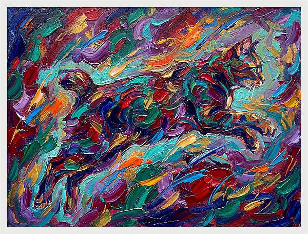 Leaping Manx Cat