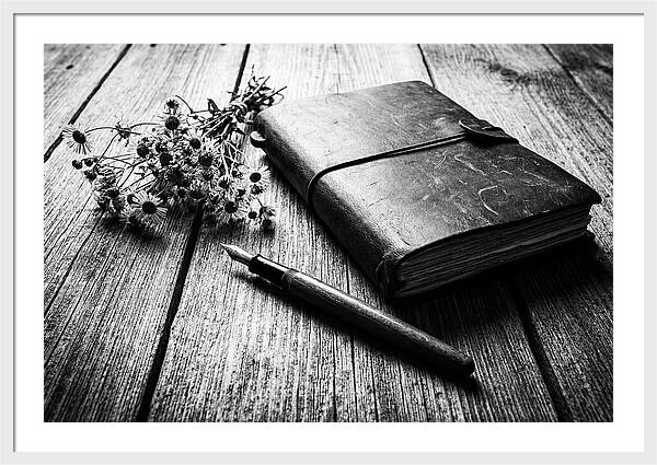 Leather Journal And Fountain Pen