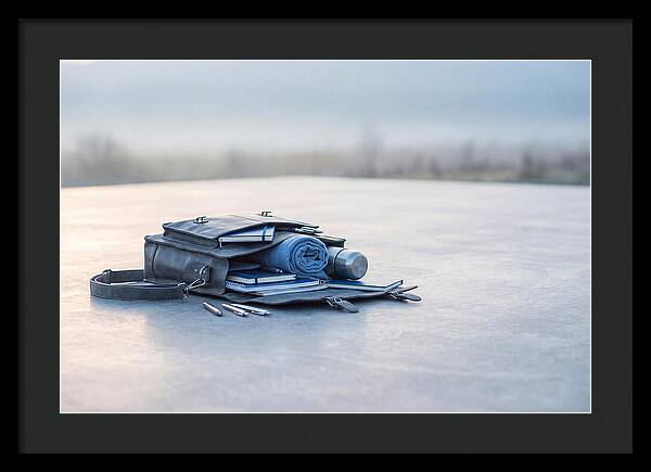 Leather Satchel With Contents