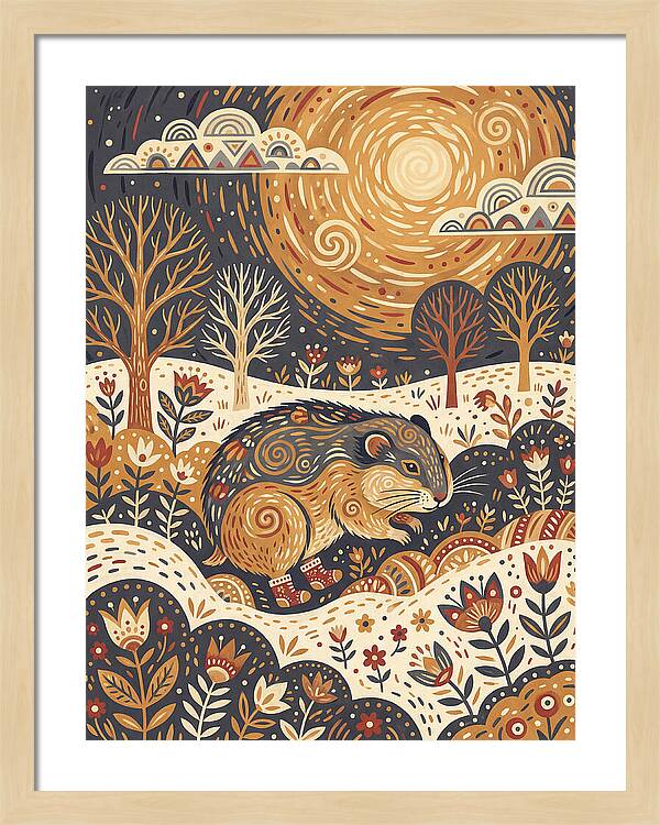 Lemming Folk In Nature