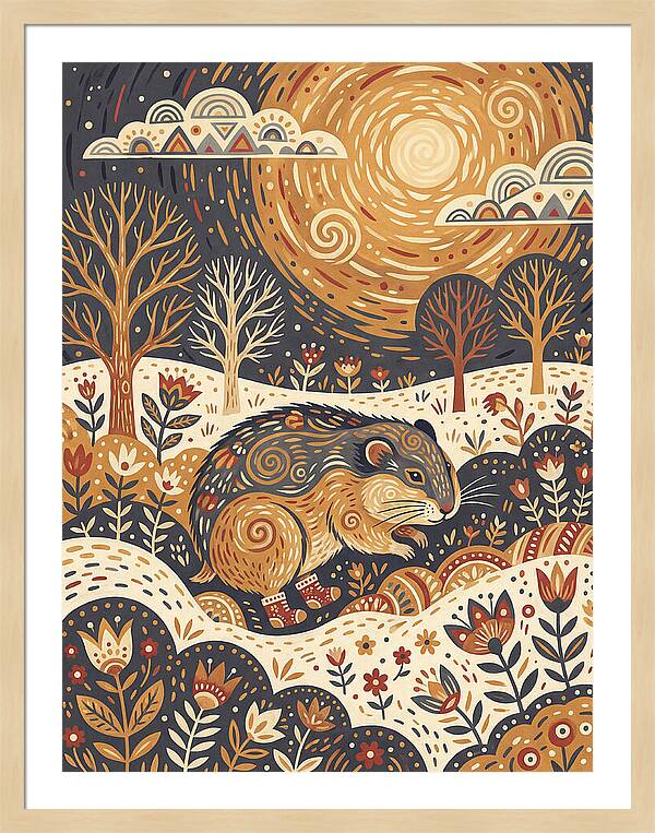 Lemming Folk In Nature