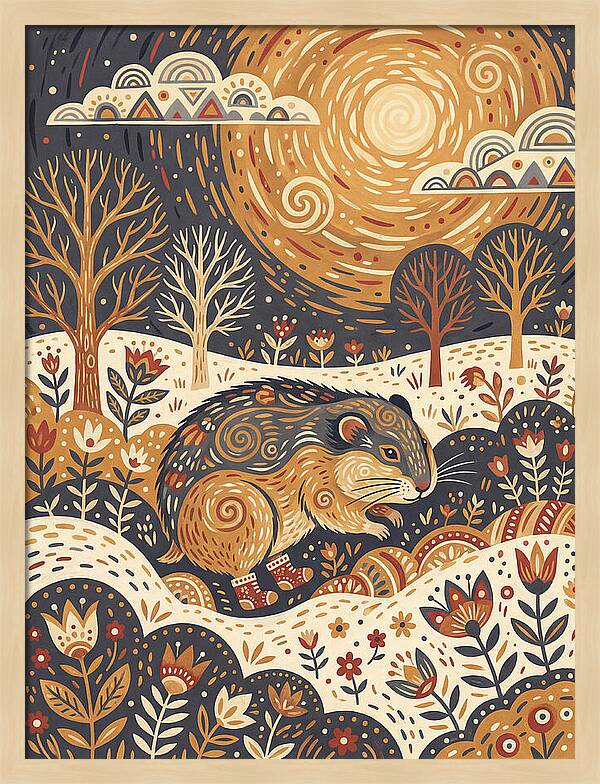 Lemming Folk In Nature