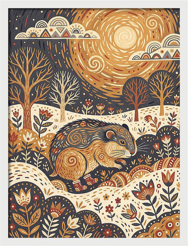 Lemming Folk In Nature