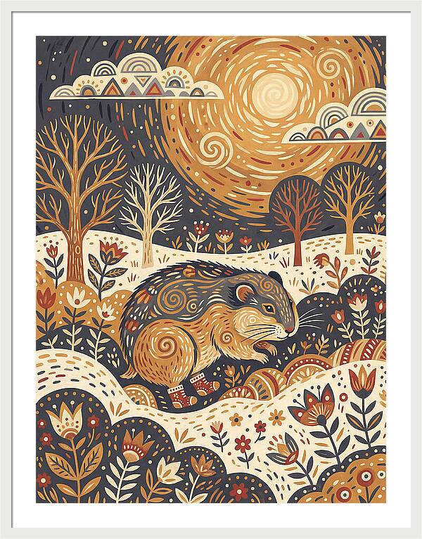 Lemming Folk In Nature