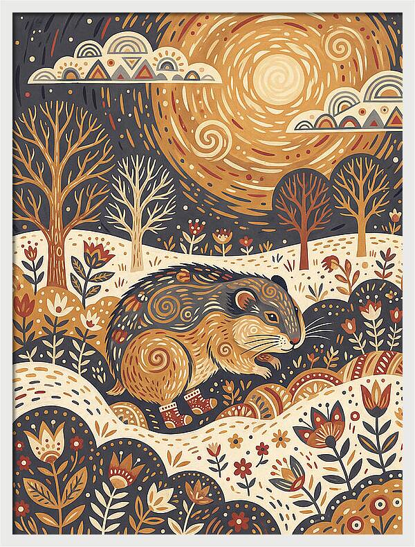 Lemming Folk In Nature