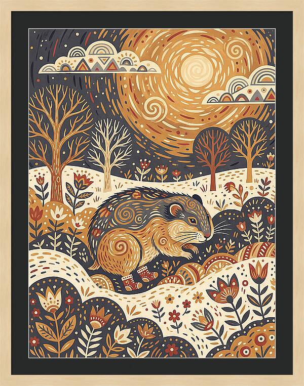 Lemming Folk In Nature