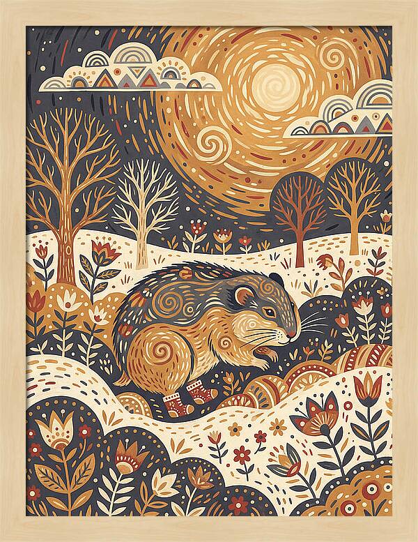 Lemming Folk In Nature