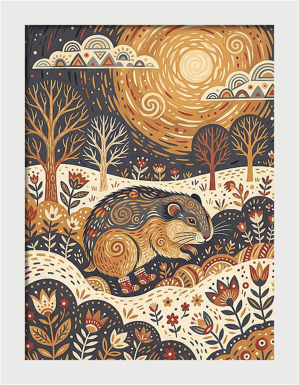 Lemming Folk In Nature