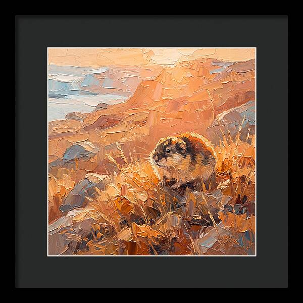 Lemming In Golden Light