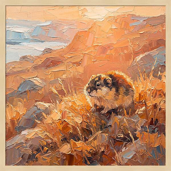 Lemming In Golden Light