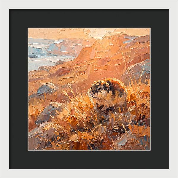 Lemming In Golden Light