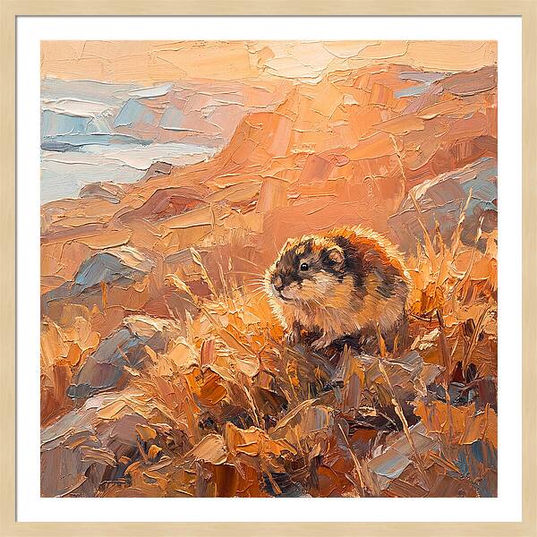 Lemming In Golden Light
