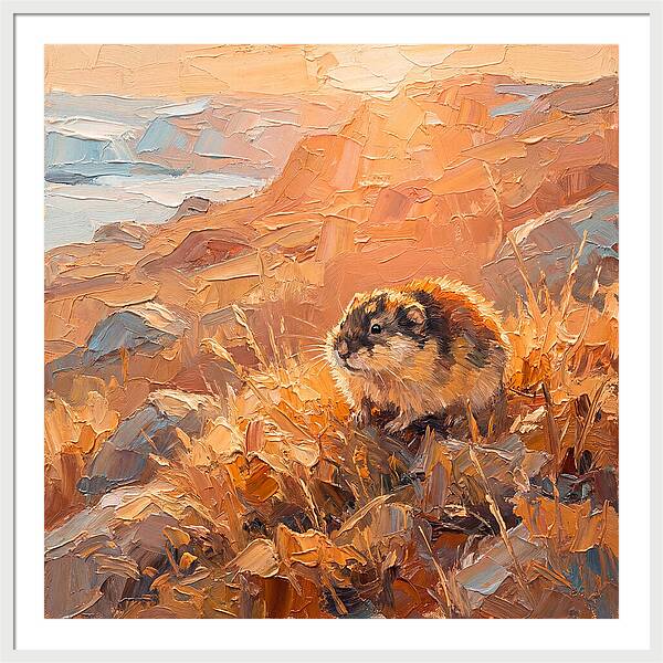 Lemming In Golden Light