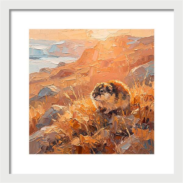 Lemming In Golden Light