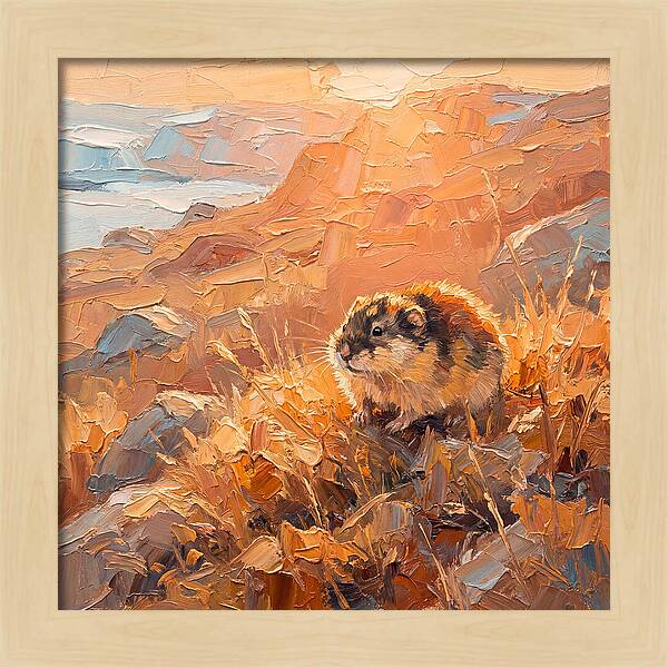 Lemming In Golden Light