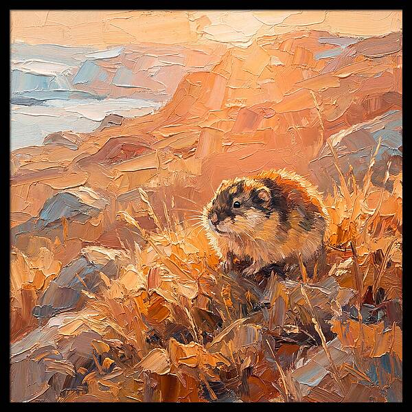 Lemming In Golden Light