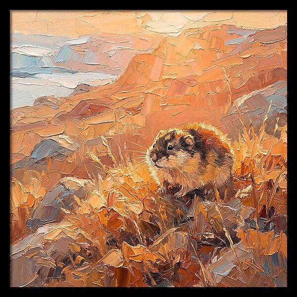 Lemming In Golden Light