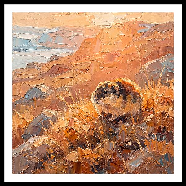 Lemming In Golden Light