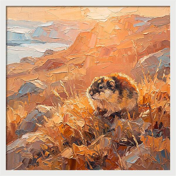 Lemming In Golden Light