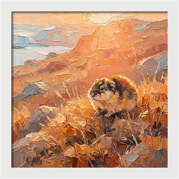 Lemming In Golden Light