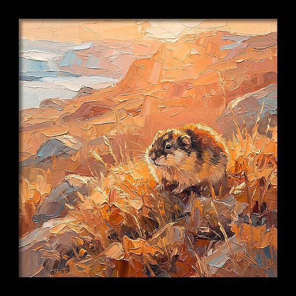 Lemming In Golden Light