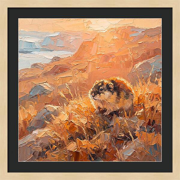 Lemming In Golden Light