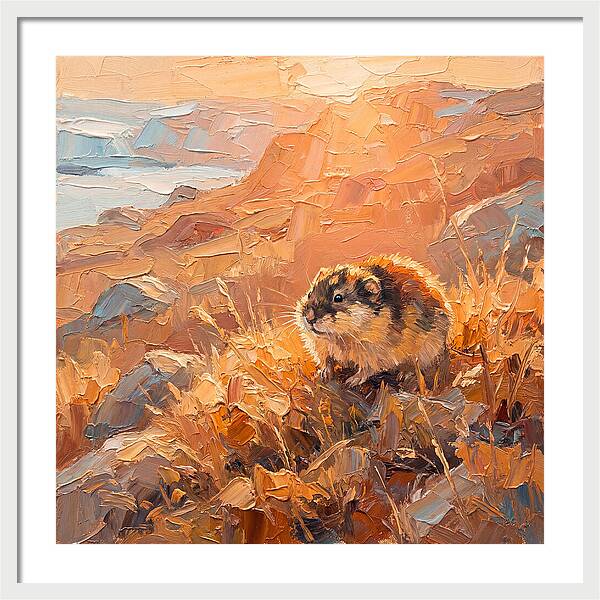 Lemming In Golden Light
