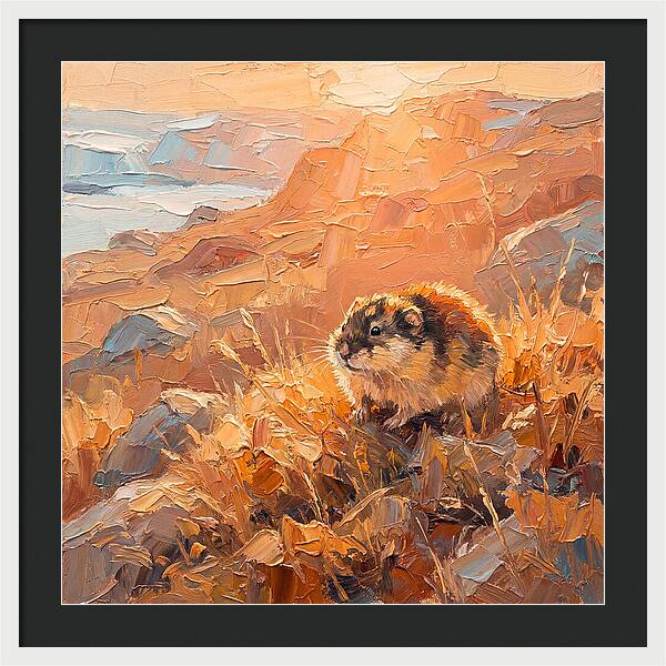 Lemming In Golden Light