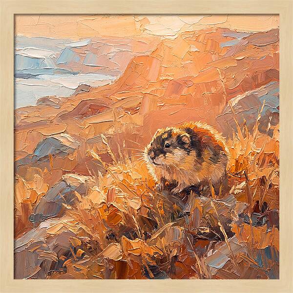 Lemming In Golden Light