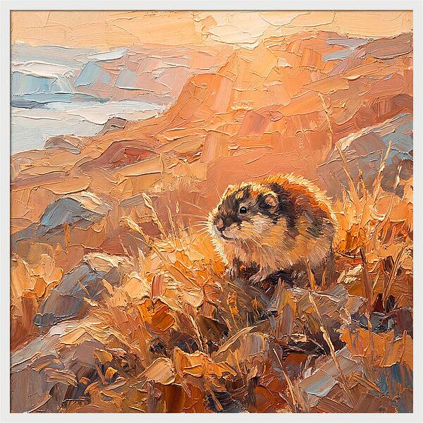 Lemming In Golden Light