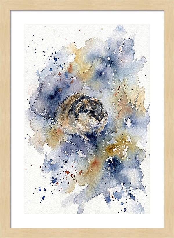 Lemming In Watercolor Splendor