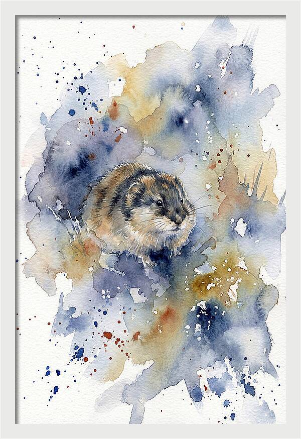 Lemming In Watercolor Splendor