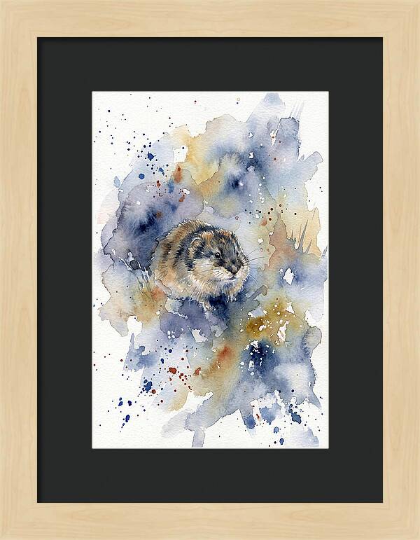 Lemming In Watercolor Splendor