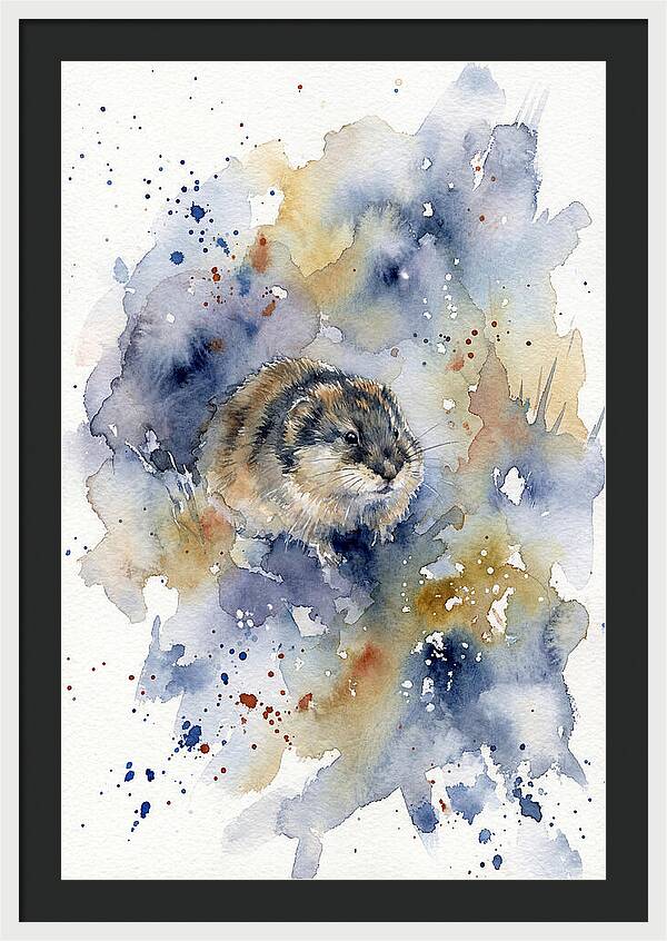 Lemming In Watercolor Splendor
