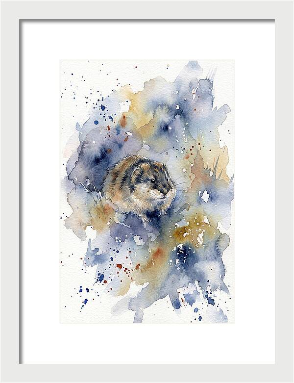 Lemming In Watercolor Splendor
