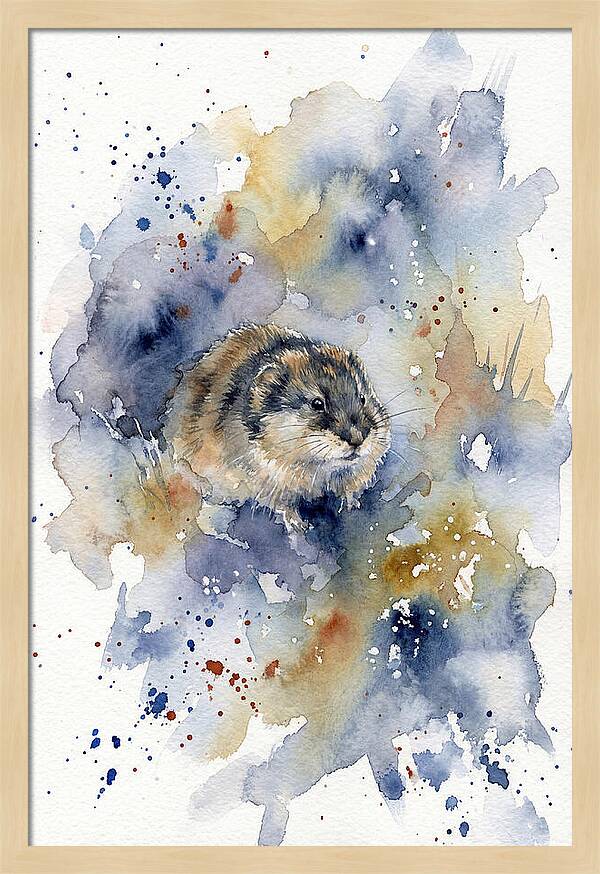 Lemming In Watercolor Splendor