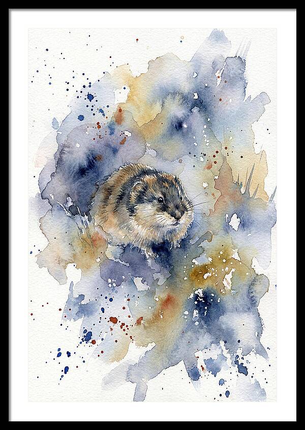 Lemming In Watercolor Splendor