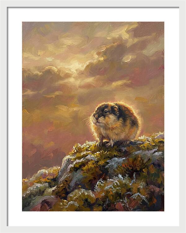 Lemming On A Rock