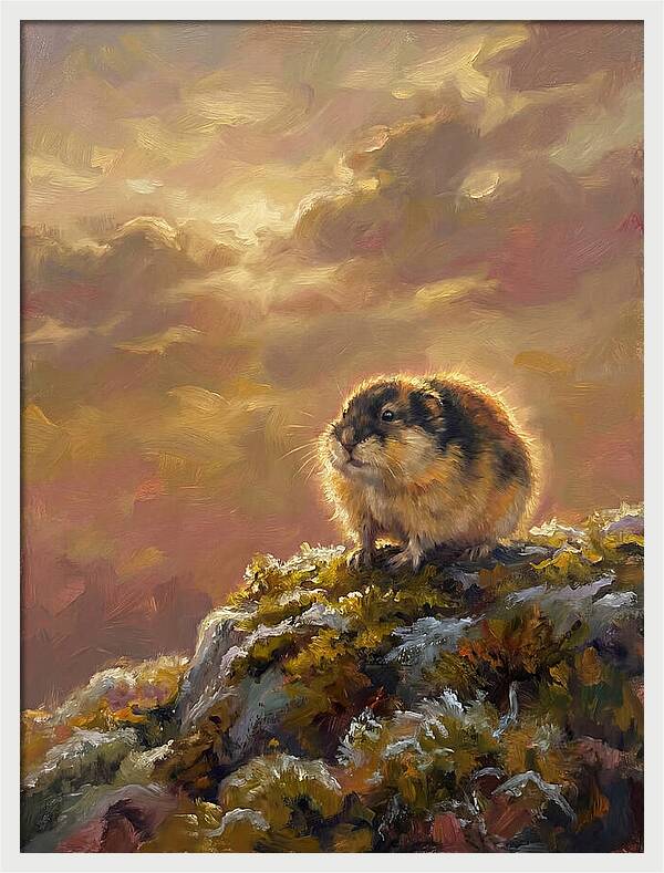 Lemming On A Rock