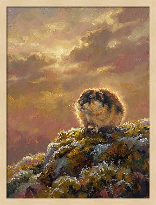 Lemming On A Rock