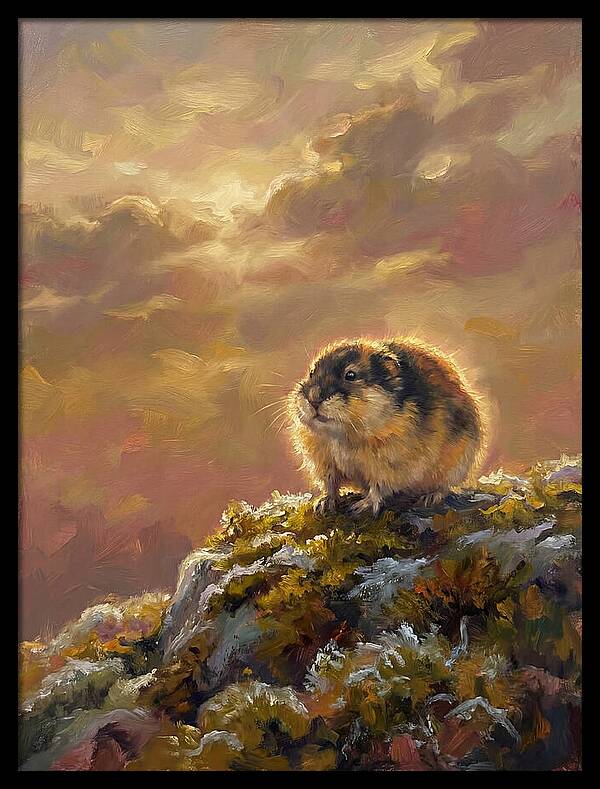 Lemming On A Rock
