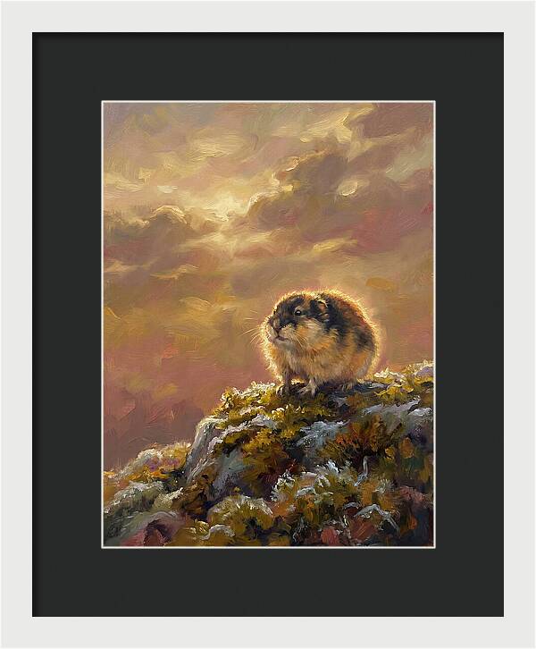 Lemming On A Rock