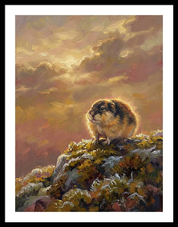 Lemming On A Rock