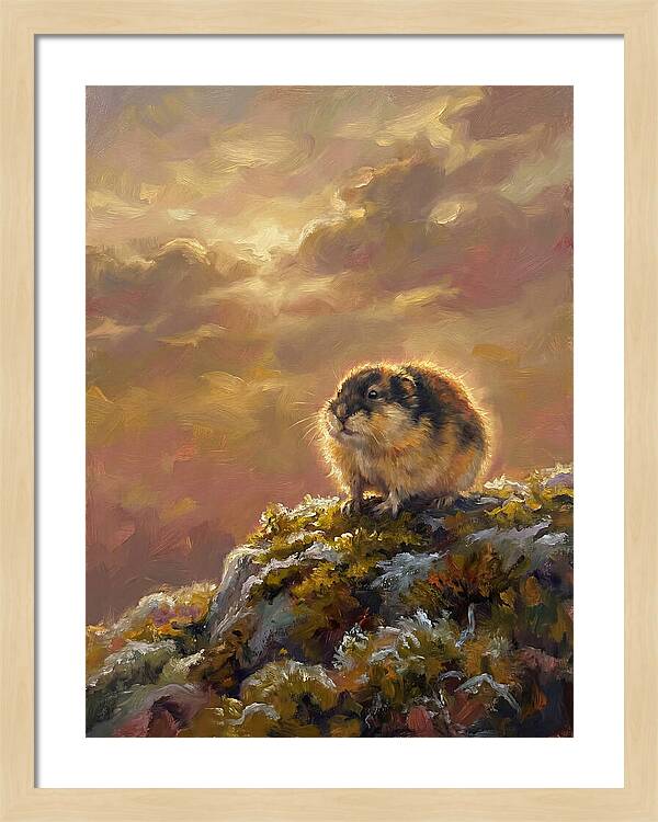 Lemming On A Rock