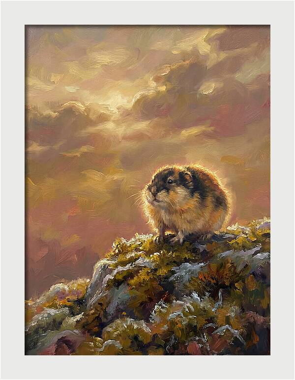 Lemming On A Rock