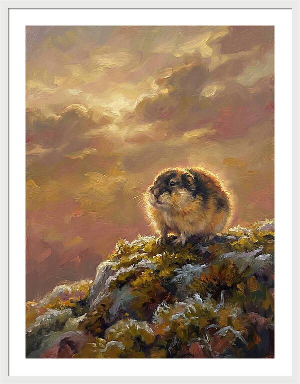 Lemming On A Rock