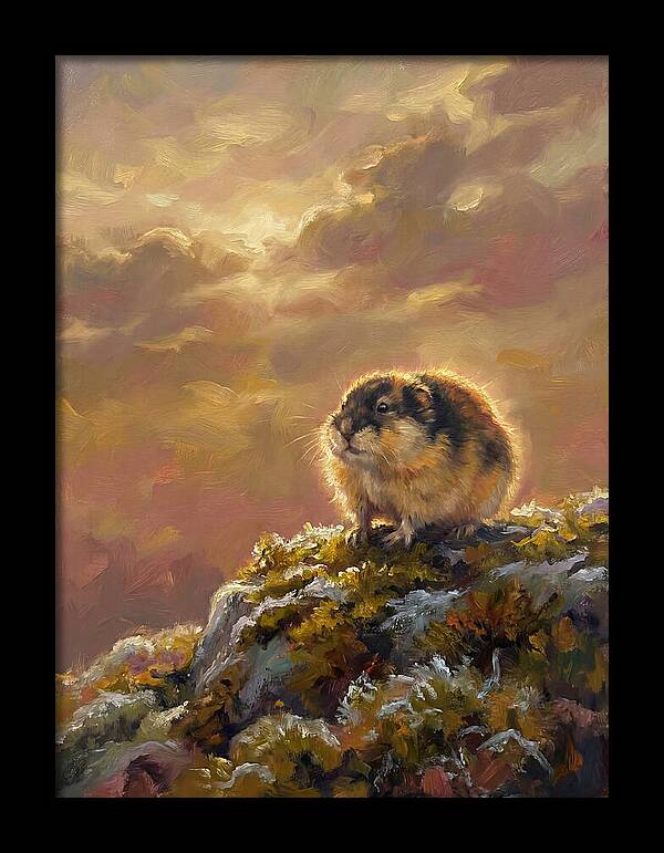 Lemming On A Rock
