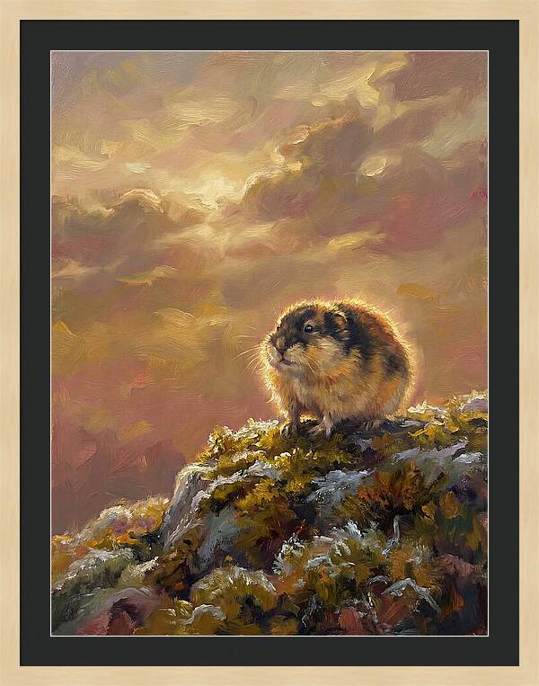 Lemming On A Rock