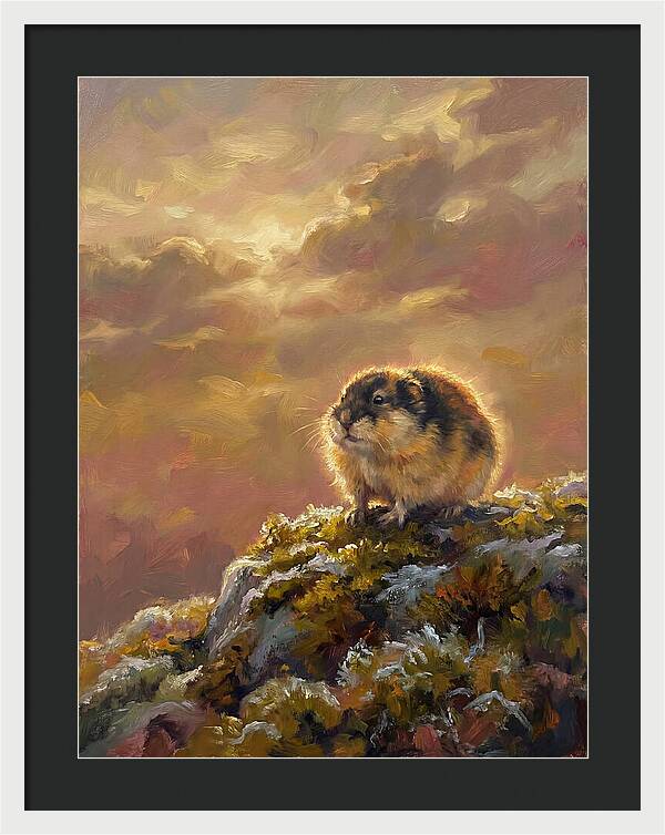 Lemming On A Rock
