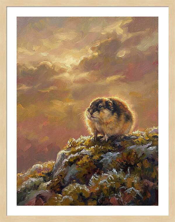 Lemming On A Rock